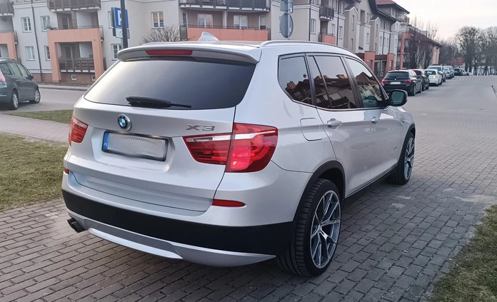 BMW X3 cena 49800 przebieg: 192000, rok produkcji 2012 z Ostróda małe 191